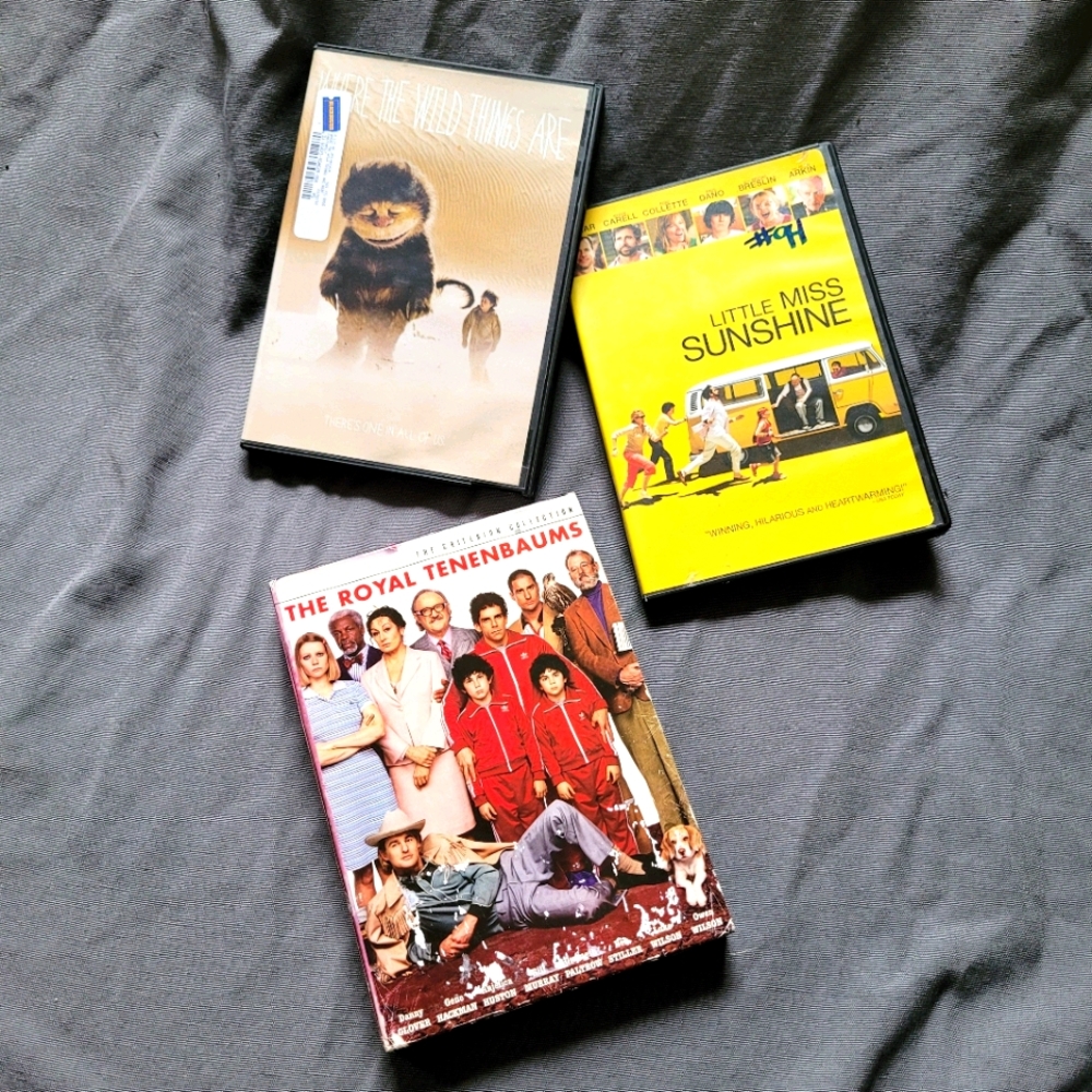 DVDs | Royal Tenenbaums Little Miss Sunshine Where the Wild Things Are